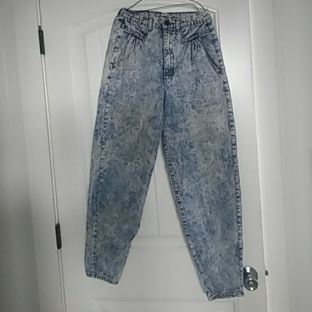 Vintage Acid Wash High Waist Jeans
